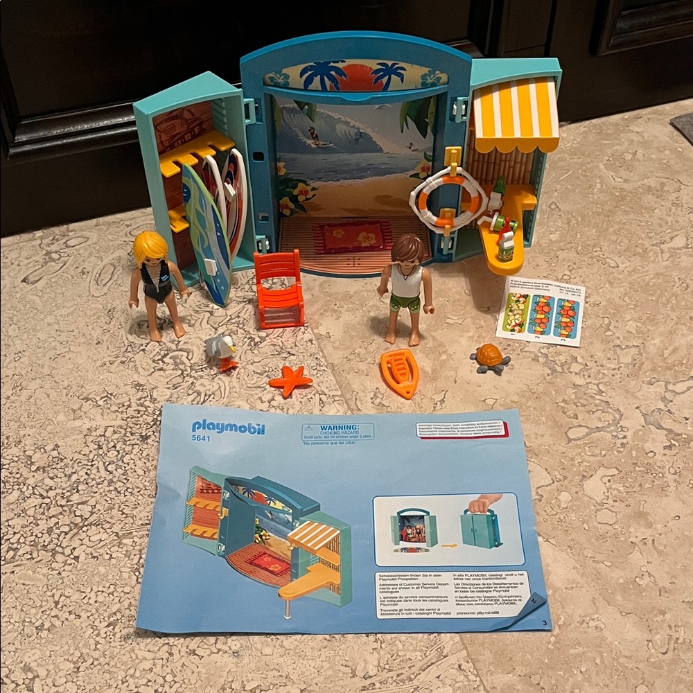 Playmobil Beach Adventure Set - (5641) Multicolor with all pieces included